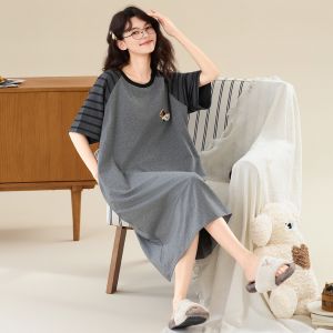 COSMO LADY | Cotton Bra Pad Sleep Dress Large Size Summer New Style