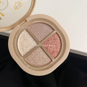 Novo Quad Color Eyeshadow Palette Matte Finish Portable Affordable Makeup for Beginners Earth Tone Student Friendly Cosmetic