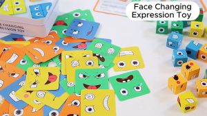 Beringin Toys - Face Changing Expression Toy Metal Box / Puzzle Ekspresi Wajah / Mainan Anak