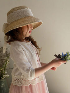 Childrens Summer Thin Breathable Sun Protection Clothes New 2025 Girl Cardigan Stylish Baby Outerwear Air Conditioning Shirt