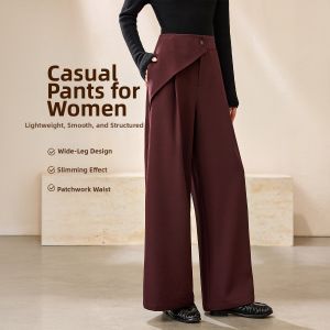 MOHANYIMEI | Loose Retro Wide Leg Trousers