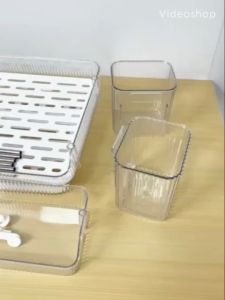 Sysie House ชั้นวางของ ที่วางแก้ว ที่เก็บเครื่องสำอาง และชั้นวางอเนกประสงค์ 2 ชั้น / 3 ชั้น พร้อมถาดระบายน้ำ [JW8662]