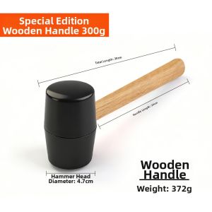 LECAN | Solid Industrial Rubber Mallet Large