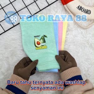 TOKO RAYA 88 1 Lusin Washlap Jumbo Hamdan 15x23 cm Waslap Handuk Lembut Bayi Anak Dewasa LAK-HD01