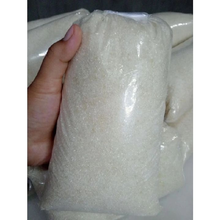 1 kg / 1000 gr gula pasir curah (merk random) dikemas plastik 500gr x 2