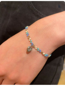 Vòng Tay Hạt Ngọc Trai Hình Trái Tim Mới Cho Nữ Phong Cách Brandy Melville Thời Trang Cổ Điển Trang Sức Hợp Kim Trang Trí