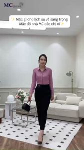 Quần tây nữ ôm form gọn dáng cho nàng công sở Quần vải MC Fashion màu đen 0471