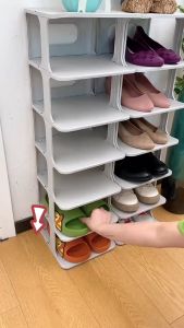 BestGila MALAYSIA Multi-Layer Tier Shoe Rack Space-Saving Narrow Shoe Storage Rack Shoe Shelves Cabinet Organizer Rak Kasut 鞋架