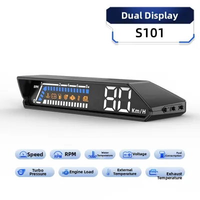 ZIANPINGXIAN | Multifunctional OBD HUD Vehicle Instrument Dual Display