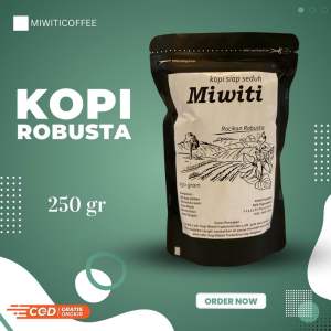 Miwiti coffee Kopi robusta 250 gr - 100 gr kopi murni kopi bubuk coffee bean single original biji kopi kopi fine robusta