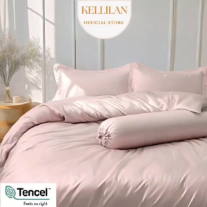 KELLILAN ARTEMIS Serie| Tencel * Cotton 1200TC Fitted Sheet Set Bedsheet+Pillowcases+Bolster Case
