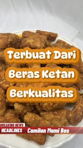 Kolontong / Kalentong /Gemblong Kering / Mancho Gula Merah 1Kg Makanan Ringan Jadul Khas Jawa Barat Rasa Manis Tekstur Renyah Kualitas Premium | Camilan Mami Bos