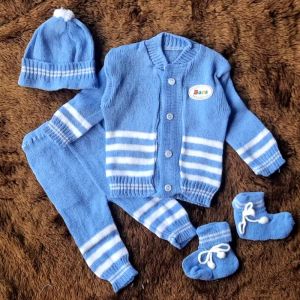 Mantel stelan rajut bayi lahir plus kaki buat usia baru lahir sampai 4bulan