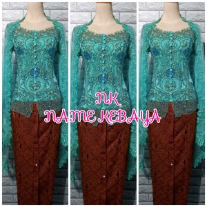 set kebaya pesta silver kebaya wisuda