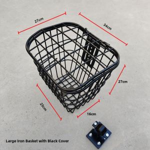 Foldable Electric Bike Basket Rack Mount Fixed Modification Frame Small Size Metal Bicycle Riding Equipment Accessories