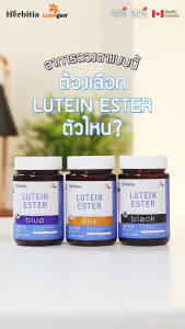 Herbitia Lutein Ester บลู สำหรับดวงตาแห้ง 20-30 มก.บรรจุ ลูทีน 20 มก.บรรจู