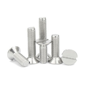 2/5/10/20/25/50pcs/lot M1.2 M1.6 M2 M25 M3 M4 M5 M6 M8 M10 GB68 304 Stainless Steel Slotted Flat Countersunk Head Screw Bolt
