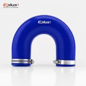 EPLUS Xanh Dương 180 ° Ống Nối Silicon Gia Cường 4 Lớp Hình Chữ U Dùng Chung Cho Ống Dẫn Khí Nạp Ống Dẫn Khí Làm Mát Tăng Áp Giúp Nâng Cao Hiệu Suất.