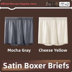 MiiOW | Luxurious Satin Icy Silk Large Size Breathable Mens Underwear