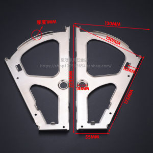 ตู้รองเท้าแบบพับได้ 2 ชั้น สแตนเลสสีเงิน อุปกรณ์เหล็กกล้า โครงสร้างโลหะ ตู้รองเท้าแบบซ่อนได้ อุปกรณ์เสริมสำหรับบ้าน