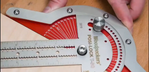 Woodworkers Edge Ruler Stainless Steel Protractor Angle Angle Precision Carpenter Measuring Tool