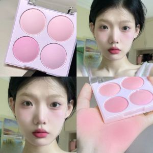 HeroOrange 2023 Mới Phấn Má Hồng 4 Màu Nổi Bật Đường Viền Phấn Mắt Ba Trong Một Bảng Phấn Má Hồng Màu Đá Mặt Trời Bảng Trang Điểm Nữ