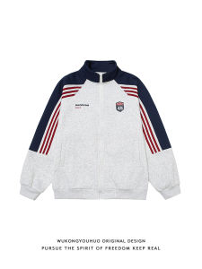 WUKONGYOUHUO | Retro Couples Casual Color Blocked Jacket