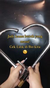 Kran Angsa Dapur Cuci Piring Chrome Tancap - 1/2 Inch - (High Quality)