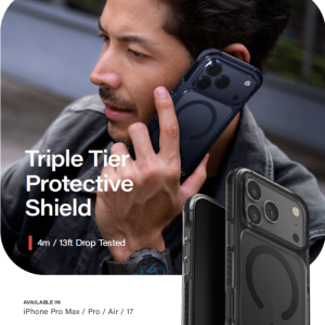 UNIQ Combat iPhone 17 Pro Max Case / 17 Pro / 17 Air MagClick Charging Hybrid Phone Case