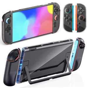 TPU+PC Transparent Case for Nintendo Switch 2 Gamepads Protective Shell Cover Shockproof Protector Case for Switch 2 Accessories