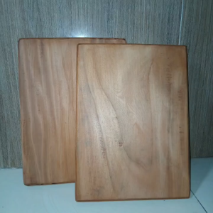 Talenan Kayu Jati Natural Ukuran 30x40x2cm
