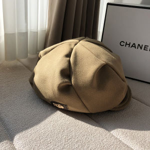 Korean Style Cloud Eight Corner Hat Womens Foldable High-End Feeling Three Bands Beret Cap Street Style Natural Face Newsboy Hat