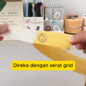 5M / 10M Double Sided Tape Carpet Tape Pita Pelekat Stornf Adhesive Pelekat Karpet Anti Slip Net Grid Fiber Mesh Tape