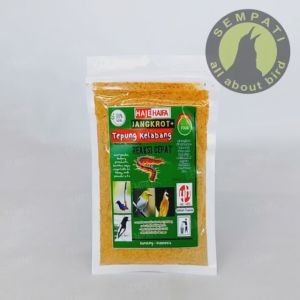 SEMPATI Jangkrot Tepung Kroto Madu + Tepung Kelabang Protein Tinggi Voer Halus Pakan Makanan Burung Murai Pleci Kacer Ciblek Trucuk Racikan Legendaris Reaksi Cepat Burung Gacor Dongkrak Stamina Power