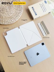 Zoyu | Lightweight Thin Magnetic Absorption iPad Pro 11 Case Protective Cover Anti-Collision Detachable Apple Pencil Holder Stand