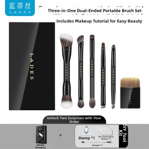 Lades | Portable Multi-Use Makeup Brushes 11pcs