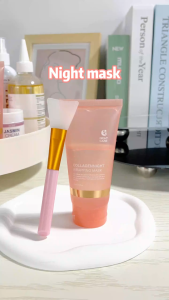Original Buy 1 take 1  Korean Collagen Peel off Mask Night Wrapping Mask Glow Skin Elasticity Fade Fine Line Moisturizing Cream Anti-wrinkle Hydrating Brightening Firming Gel Mask Restore Skin 75ml