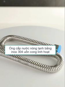 01 Ống cấp nước uốn cong linh hoạt thế hệ mới bằng inox 304-d20mm dùng cho bình nóng lạnh vòi nước (1-1.5m tùy chọn)