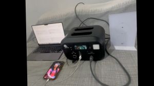 600W Portable Power Station 576Wh LifePo4 + Solar Panel