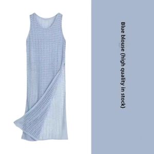 Summer Beach Vacation Womens Dress Set High Waist A-Line Midi Skirt Purple Strapless Gown Commute Style 18+ Years