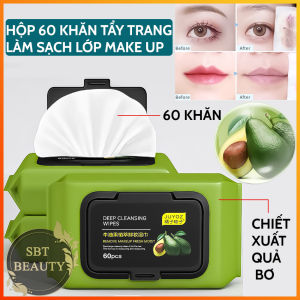 [Tẩy Trang Cấp Ẩm] Hộp 60 Khăn Ướt Tẩy Trang Sạch Sâu Chiết Xuất Quả Bơ Juyoz Deep Cleasing Wipes - Tẩy Sạch Sâu Lớp Trang Điểm Làm Sạch Da Mặt Cấp Ẩm Cho Da