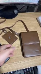 Túi đeo chéo Thời thượng song đôi một vai Túi kết hợp túi nhỏ Tide 2 màu nam nữ gsr S3