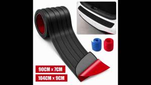 Universal Rear Bumper Guard PVC Rubber Protector Strip Car Trunk Door Sill Plate Protector Anti-Scratch Bumper Trim Cover