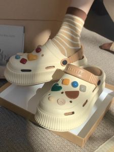 FGMM Sandal Baim Wanita Dewasa Jelly Fuji Sandal Sepatu Kodok Orangtua-Anak EVA Sandal Platform
