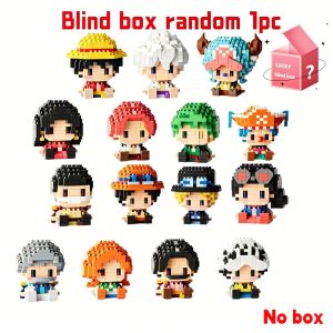 Bandai | New Tony Chopper Bricks Assembly Toys ONE PIECE Figure Sun God Nika Luffy Ace Nami Zoro Model Micro Building Block Toy For Gift*