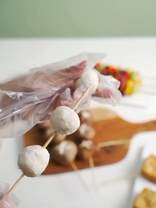 100pcs Disposable Bamboo Sticks Barbecue Multifunctional Food Flower Pole Bamboo Sticks