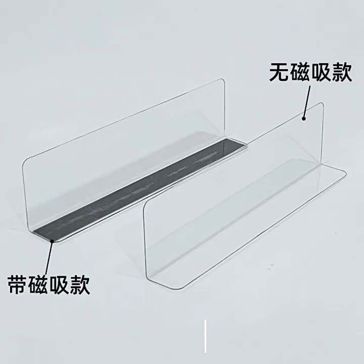 L-shaped PVC Commodity Divider 25cm Supermarket Shelf Separators ...