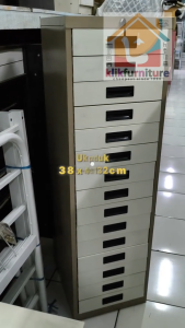 KLIKFURNITURE Loker Laptop Laci Laptop Lemari Laptop 15 Laci LISLE LLK15