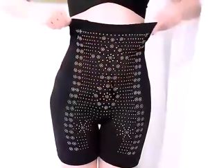 Korset Pengecil Perut Wanita Celana Pelangsing Perut Buncit Habis Melahirkan Nylon Hitam Cream