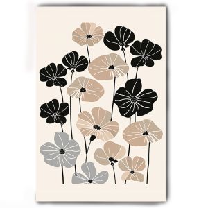 BILIBILI | 1pc Modern Flat Matisse Spring Fresh Feeling Prints Flower Market Pink Green Wall Art Posters Canvas Painting Mural Decoration